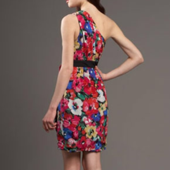 HP⭐️ Shoshanna floral print one shoulder dress 6 - Picture 2 of 6